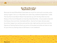 Tablet Screenshot of keywestbrewfest.com